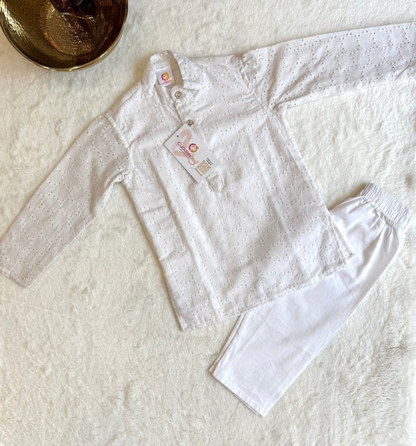 Chikankari Kurta Pyjama set