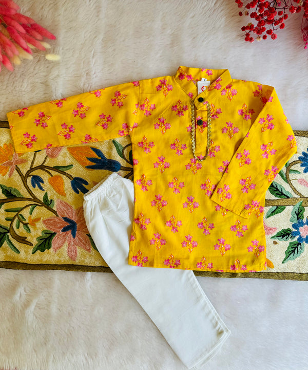 Flower Kurta Pyjama