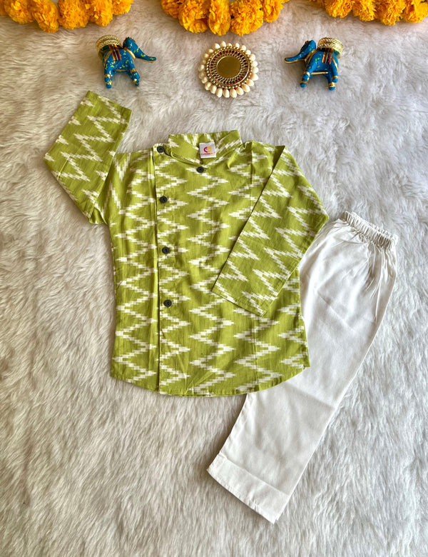 Zig-Zag Designer kurta set