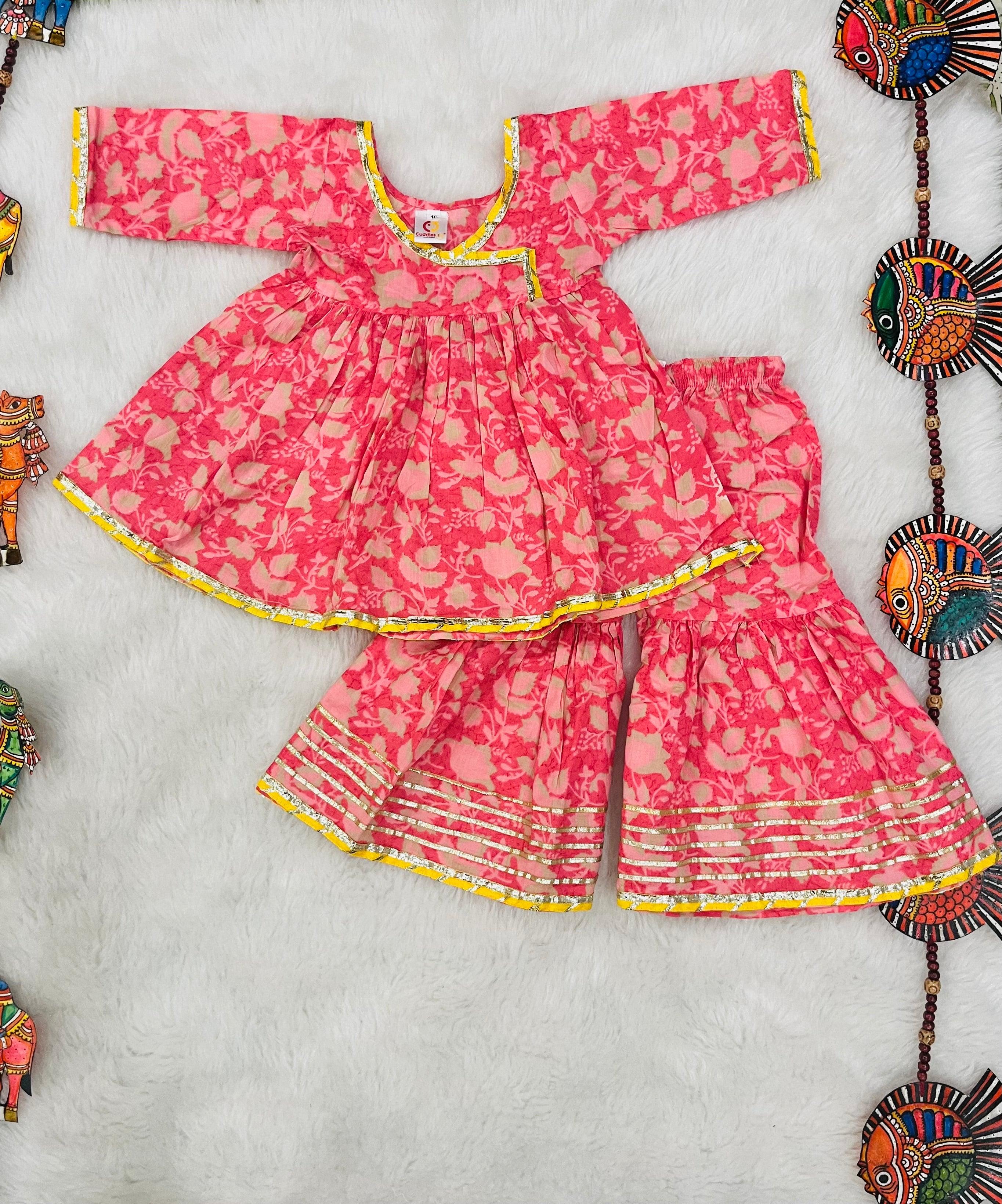 Gulab Ethnic Sharara Set – Cuddles Joy