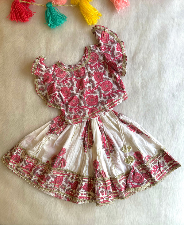 Spring Ghagra Style Set