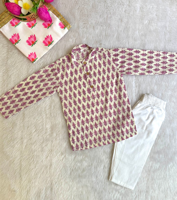Ethno Kurta Pyjama Set
