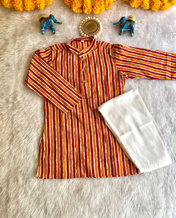 Stripes Kurta Pyjama Set