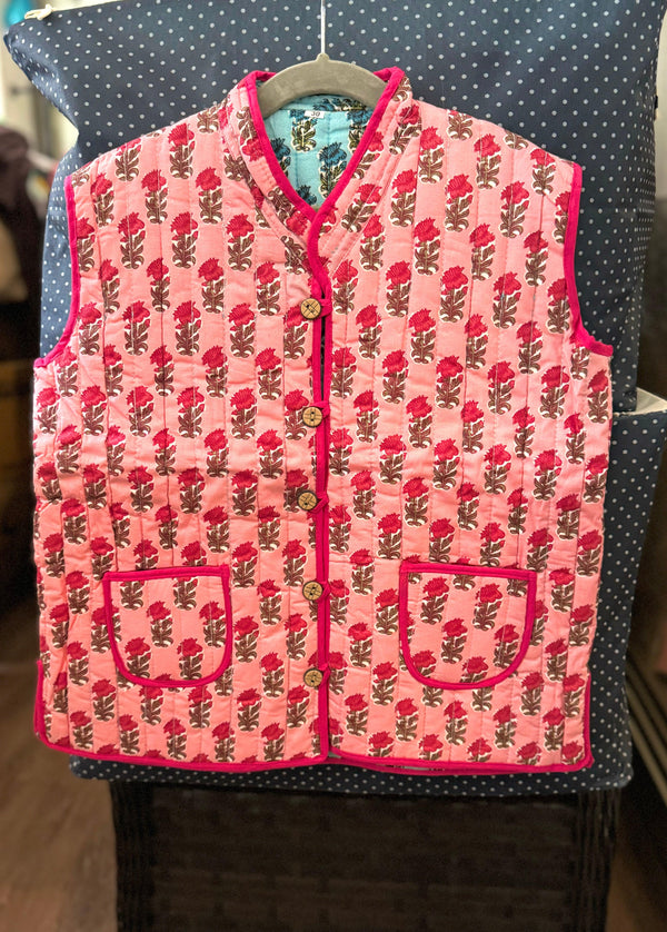 Softy Quilted Half Jacket