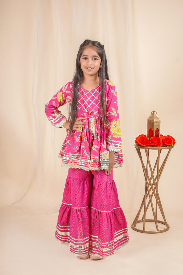 Ethno Charm Sharara Set