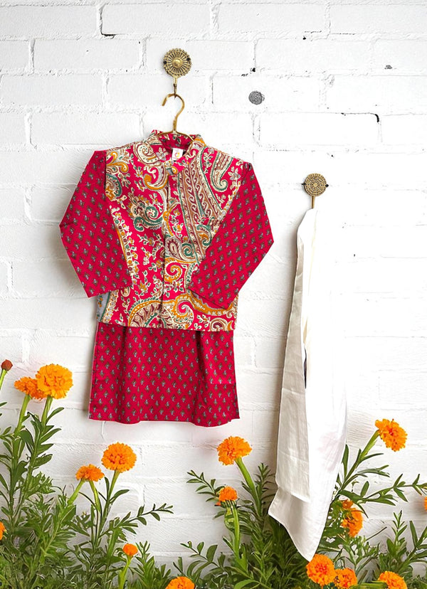 Attractive Kurta Jacket Set