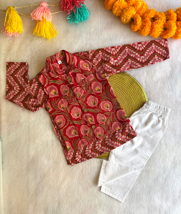 Pearl Kurta Jacket Set