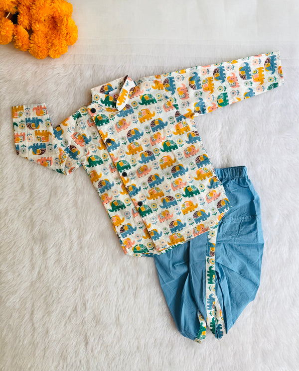 Cute ELE kurta dhoti set