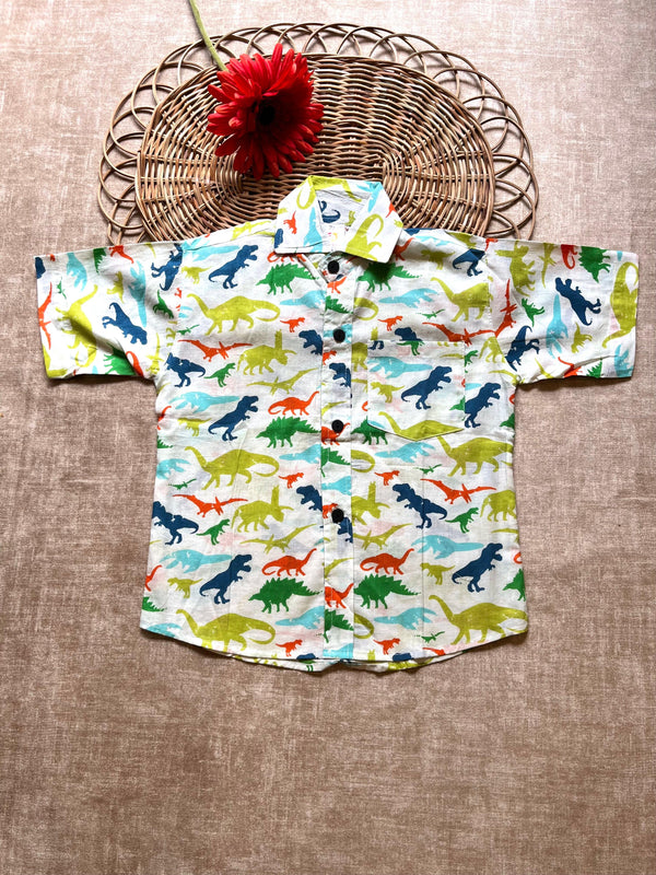 Cute Dino Half Shirt