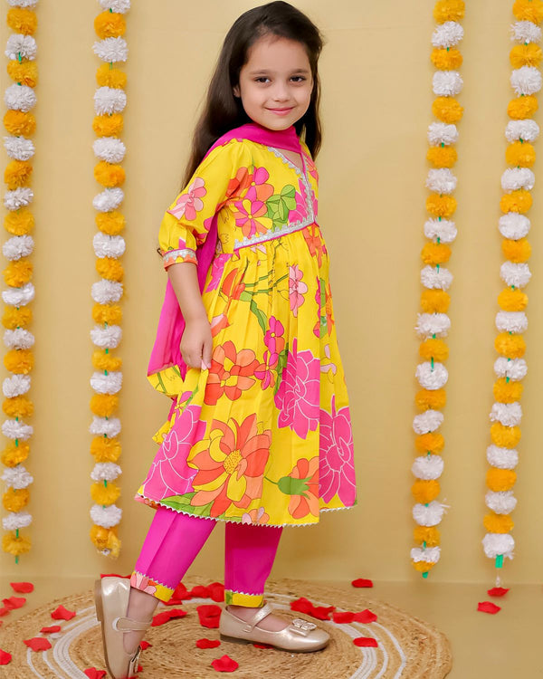 Boutique Flower Kurti Set