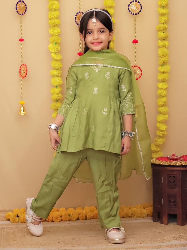 Sparkle Festive Embroidery Girls Set