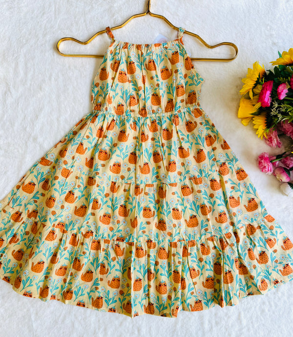 Vibes Summer printed frock