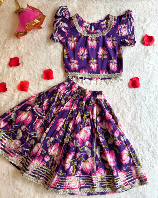 Lotus Ghagra Choli Set