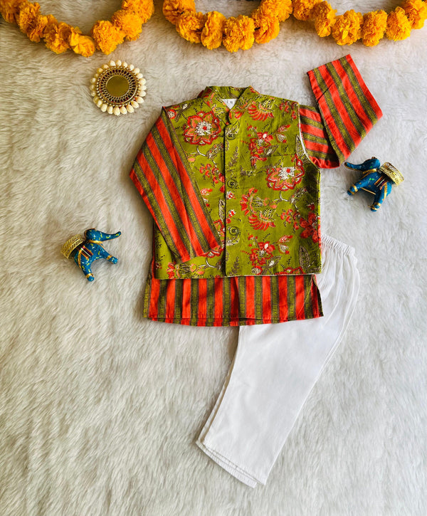 Marigold Kurta jacket set