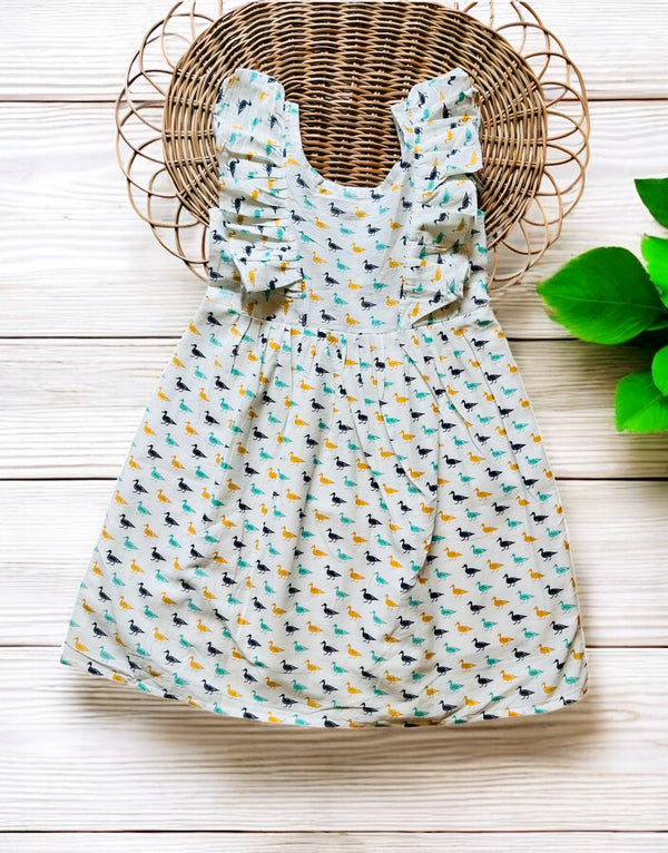 Designer Frill Pattern Cotton Frock