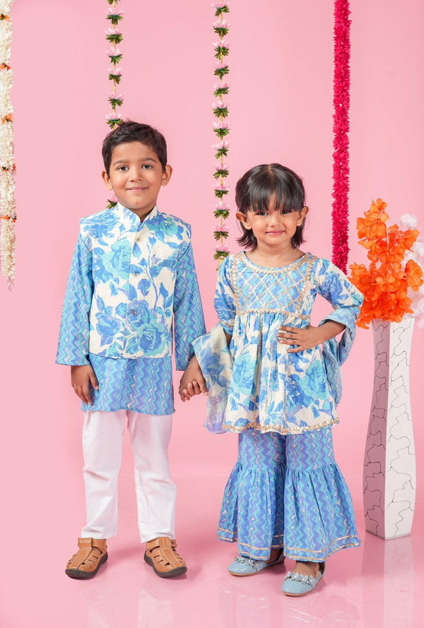 Orchid Boys Kurta Jacket set