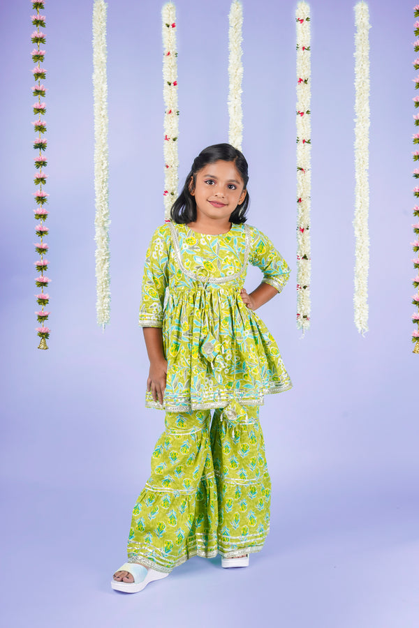 Marigold Ethnic Sharara Set