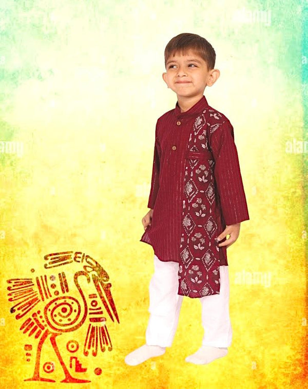 Designer Maroon Kurta set