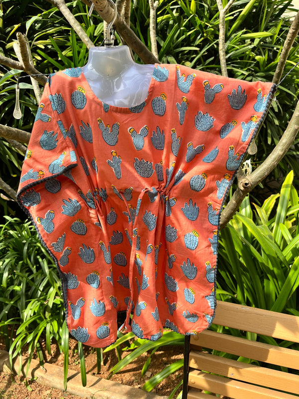 Cacti Printed Kaftan